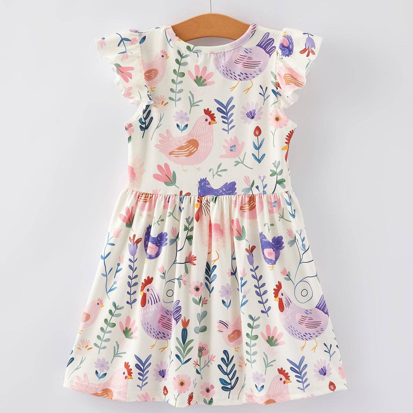 Girls Farm Print Twirl Dress – A Whirl of Country Charm and Everyday Magic 🌾Twirl dress for girls
