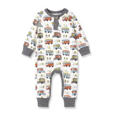 Happy Camper Bamboo Henley Romper