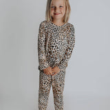 Kids Pjs and Lougewear, kids jammies, leopard printed