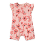 summer printed butterfly floral romper