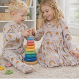 Girls Bamboo Dress-Twirl dress for girls-bamboo twirl