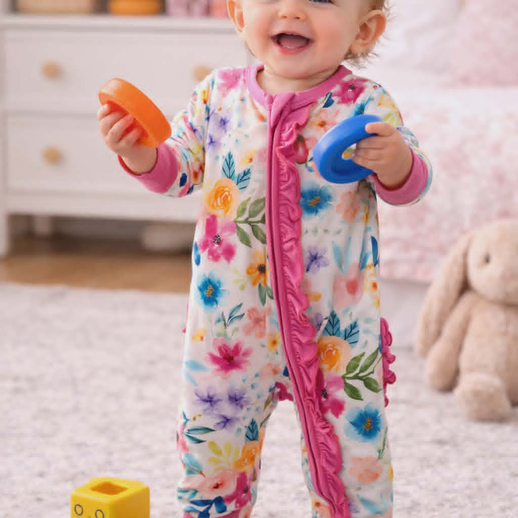 Bamboo infant Zippy Romper