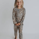 Kids Pjs and Lougewear, kids jammies, leopard printed