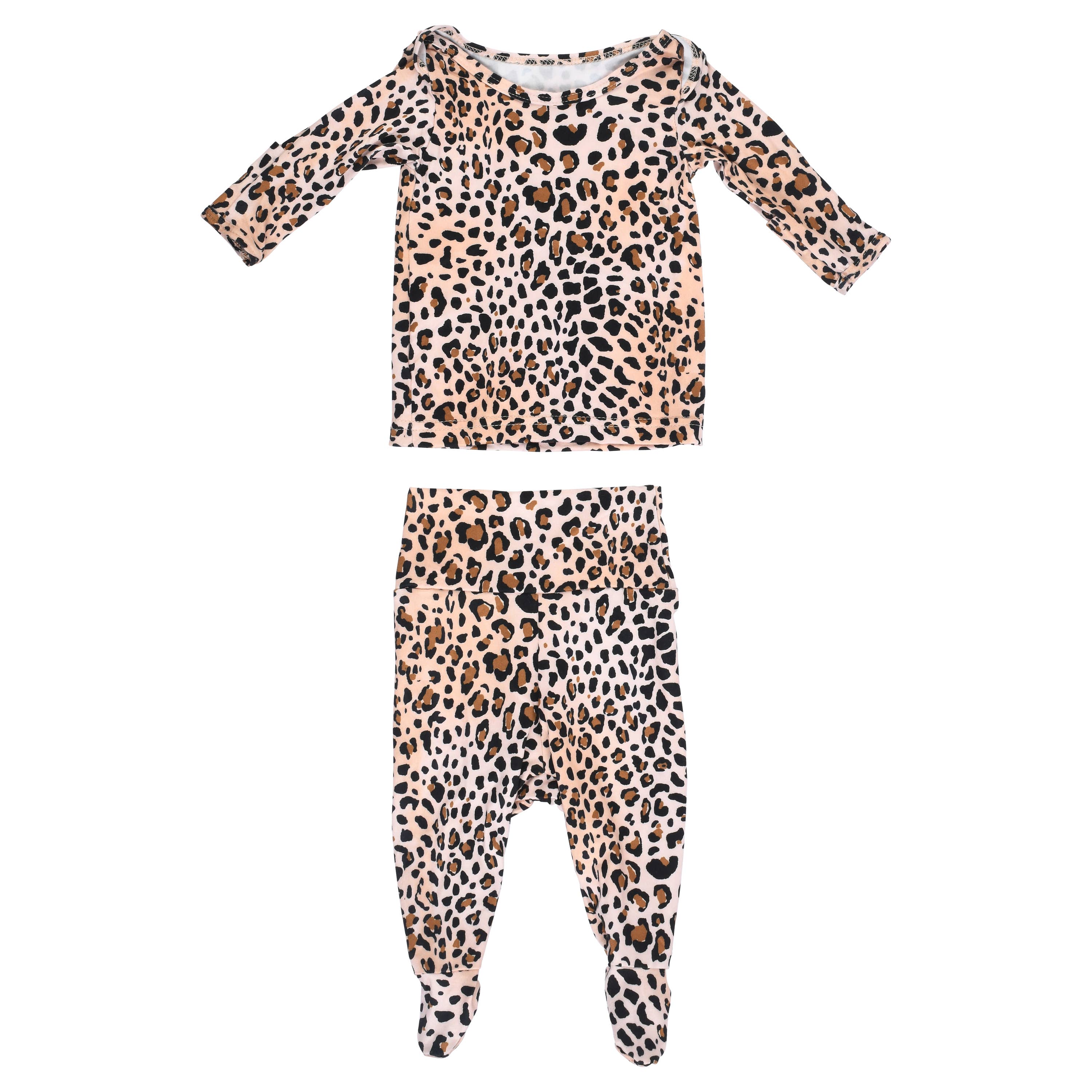 Kids Pjs and Lougewear, kids jammies, leopard printed