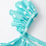Girl's summer dress-Girls Pineapple Polka Dot twirl dress-Twirl Dress for Girls