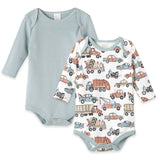 Baby boy bodysuit, romper, truck printed bodysuit