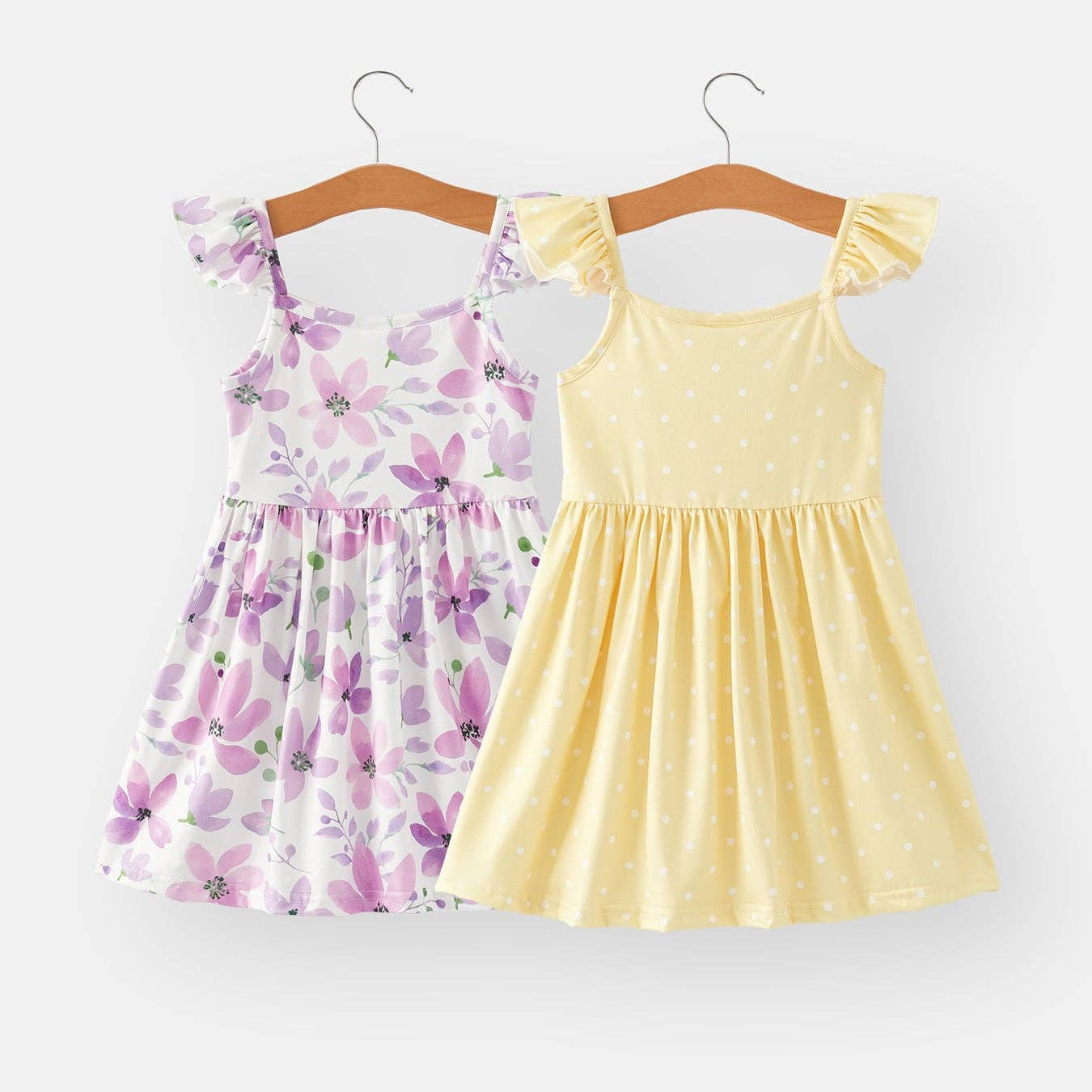 Spring and Summer Girls' Suspenders Dress-twirl dress for girls-girls summer dress