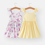Spring and Summer Girls' Suspenders Dress-twirl dress for girls-girls summer dress